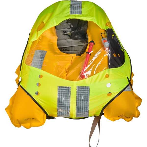 2026 Crewsaver Crewfit + 180 ISO Enkelt Automatisk Redningsvest 9730BKAP - Black